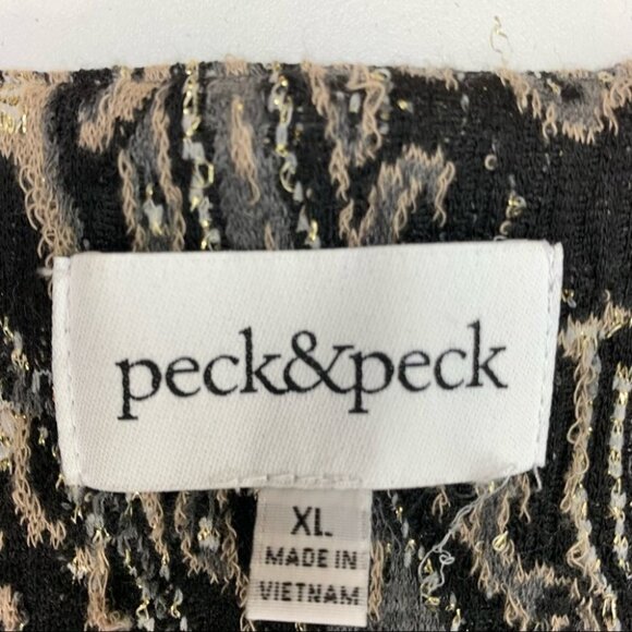 peck & peck Button Up Cardigan Sweater Size XL - Picture 2 of 8